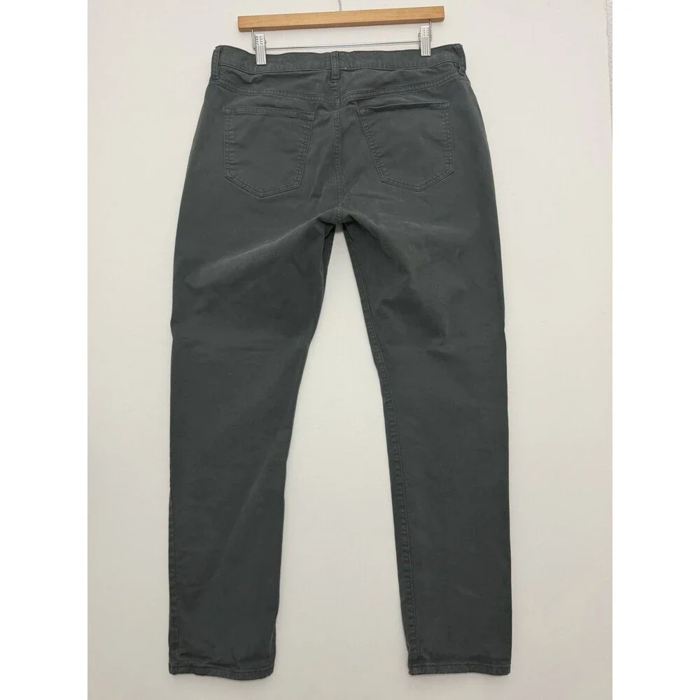 Flint And Tinder Pants Mens 34x30 Gray 365 Tapered 5 Pocket Stretch Casual